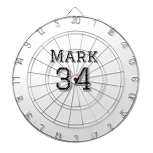 team name add player name date sports men vintage  dartboard