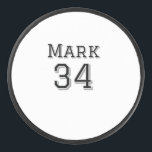 team name add player name date sports men vintage  hockey puck<br><div class="desc">design</div>