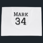 team name add player name date sports men vintage  large gift bag<br><div class="desc">design</div>