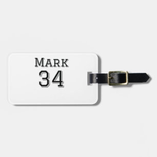 team name add player name date sports men vintage  luggage tag
