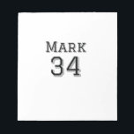 team name add player name date sports men vintage  notepad<br><div class="desc">design</div>