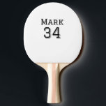 team name add player name date sports men vintage  ping pong paddle<br><div class="desc">design</div>