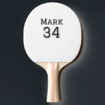 team name add player name date sports men vintage  ping pong paddle<br><div class="desc">design</div>