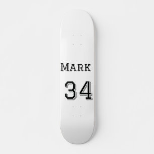team name add player name date sports men vintage skateboard