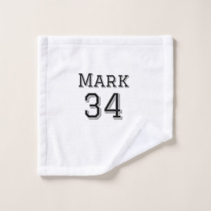 team name add player name date sports men vintage  wash cloth