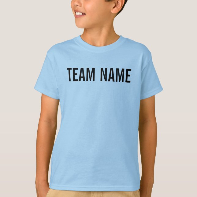 TEAM NAME AND NUMBER T-Shirt (Front)
