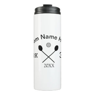 Team name here add name number ball paddle golf  thermal tumbler