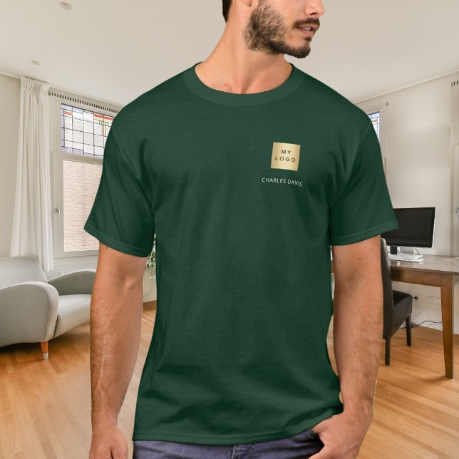 Team name logo business green T-Shirt (Creator Uploaded)