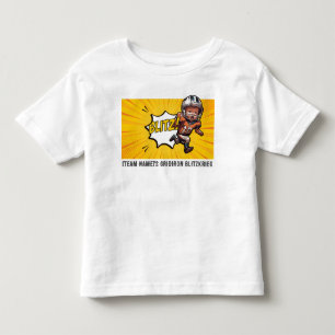[Team Name]'s Gridiron Blitzkrieg #28 Customizable Toddler T-Shirt
