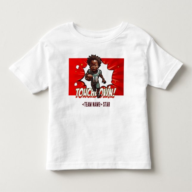 [Team Name]'s Gridiron Goal Getter #25Customizabl2 Toddler T-Shirt (Front)