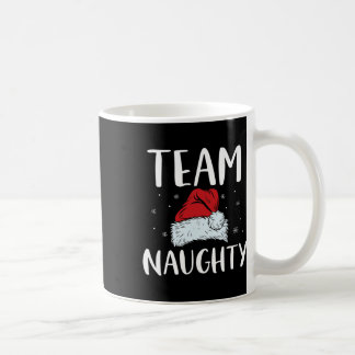 Team Naughty Christmas Fun Couple Matching Pajama Coffee Mug