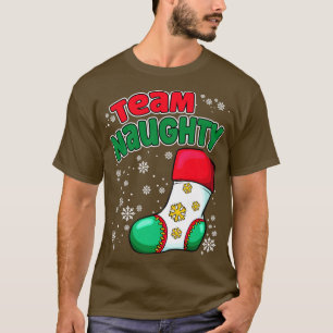 Team Naughty Family Matching Pajama Christmas T-Shirt