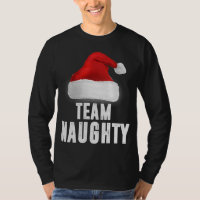 Team Naughty, Funny Christmas Pajama, Family Match