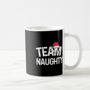 Team Naughty Matching Christmas Couples Costume Na Coffee Mug