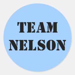 TEAM NELSON CLASSIC ROUND STICKER