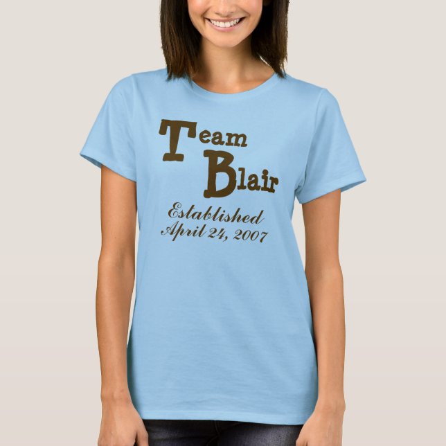 Team Newlywed - Block Letters T-Shirt (Front)