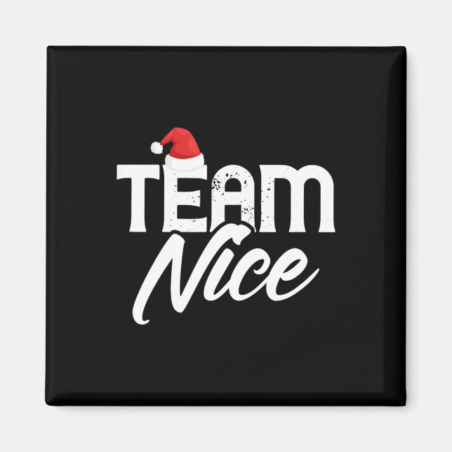 Team Nice Funny Couple Matching Outfit Team Naught Magnet (Front)