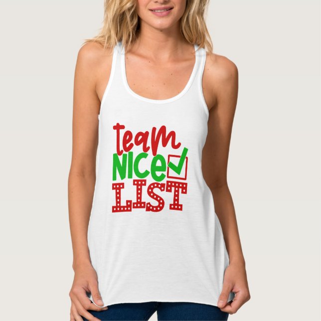 Team Nice List - Christmas Designs-56587 Singlet (Front)