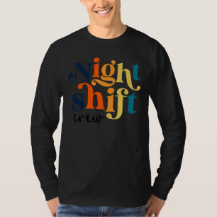 Team Night Shift Nurse Icu Nurse Team Critical Car T-Shirt
