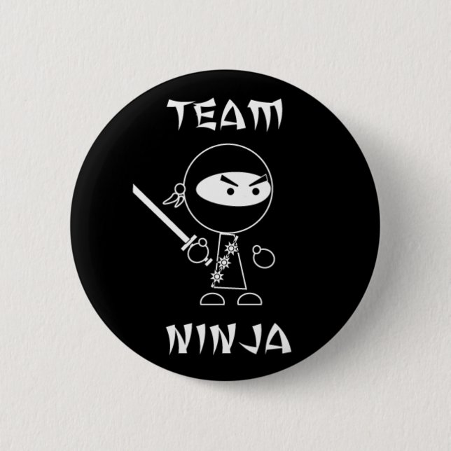 Team Ninja 6 Cm Round Badge (Front)