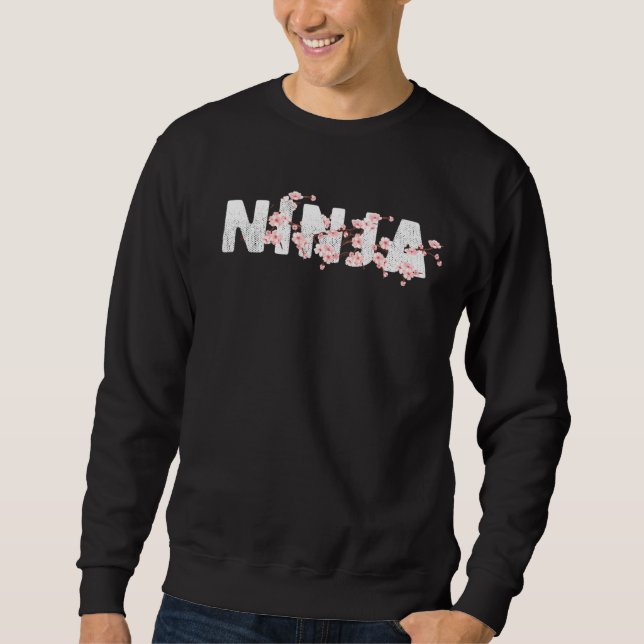 Team Ninja Cherry Blossom Funny Gamers Tee Gamer (Front)