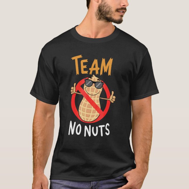 Team No Nuts Gender Reveal Pregnancy Announcement  T-Shirt (Front)