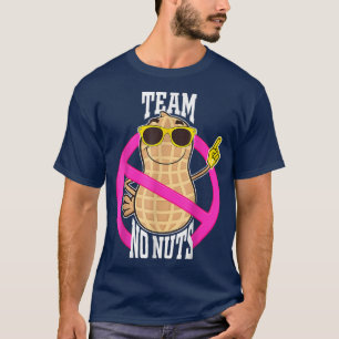 Team No Nuts gender reveal pregnancy announcement  T-Shirt