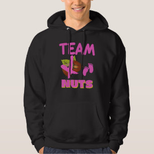Team No Nuts Man Woman Girl Gender Reveal Matching Hoodie