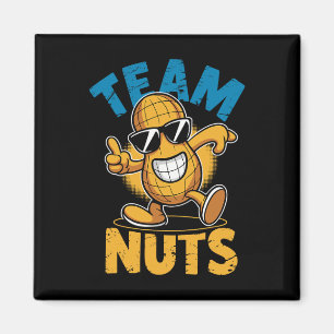 Team Nuts Dab Peanut Funny Cool Gender Reveal  Magnet