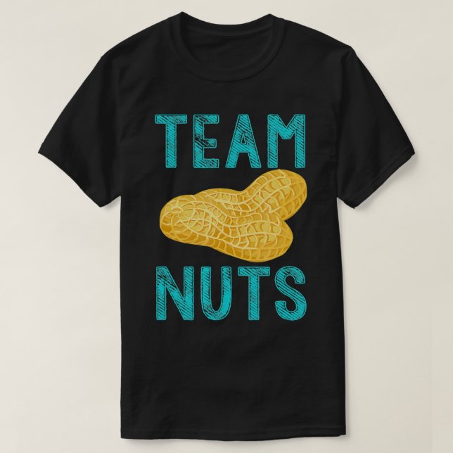 Team Nuts Funny Team Boy Gender Reveal Tee  (Design Front)