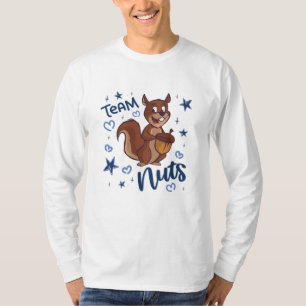 Team Nuts Gender Reveal Party Blue Boy T-Shirt