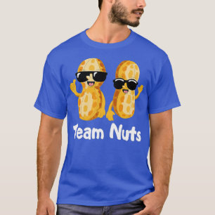 Team Nuts Gender Reveal Party Team Boy Hopefuls T-Shirt