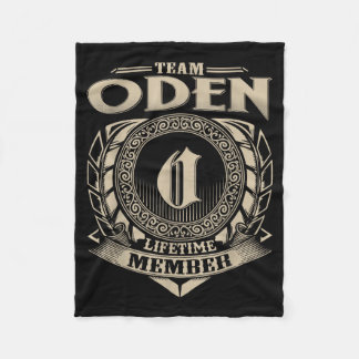 Team Oden Lifetime Member Funny Oden Family Name V Fleece Blanket