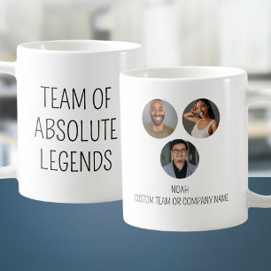 Team Of Absolute Legends 3 Photo Coworker Office Coffee Mug