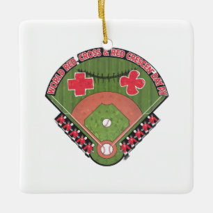 Team of Medical Baseball Players Ceramic Ornament