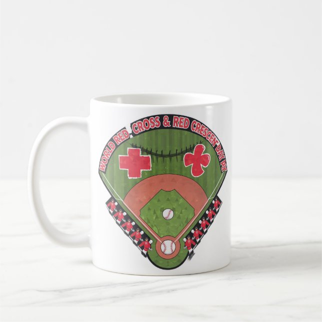 Team of Medical Baseball Players Coffee Mug (Left)