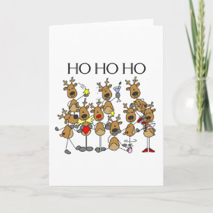 Team of Reindeer Tshirts and Gifts Holiday Card