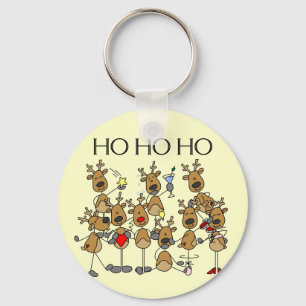 Team of Reindeer Tshirts and Gifts Key Ring