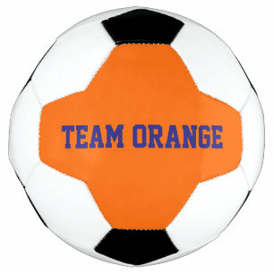 Team Orange Soccer Ball