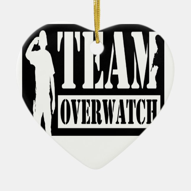 Team Overwatch Ceramic Tree Decoration (Front)