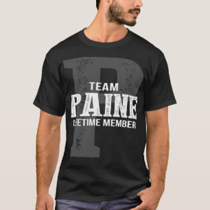 Team PAINE Lifetime Member T-Shirt