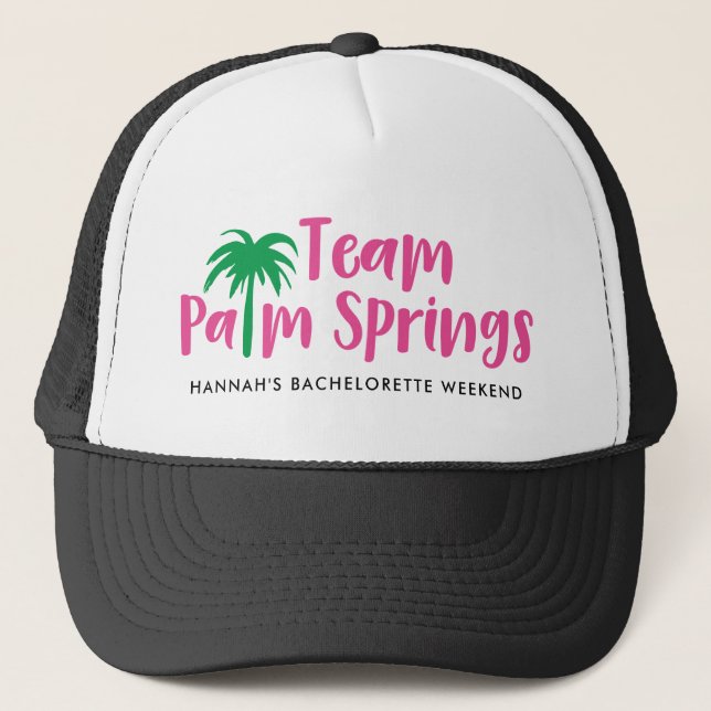 Team Palm Springs Trucker Hat (Front)