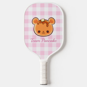 Team Pancake Cute Bear Kawaii Kids Party Pickleball Paddle