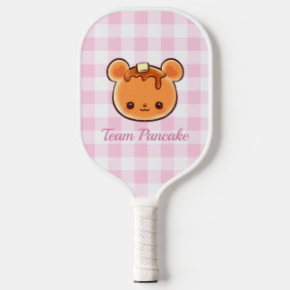Team Pancake Cute Bear Kawaii Kids Party Pickleball Paddle