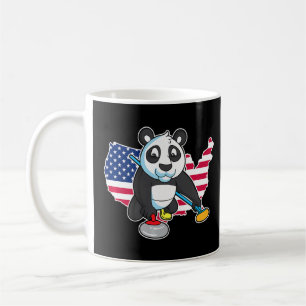 Team Panda Bear Curling Usa America Kids Boys Girl Coffee Mug