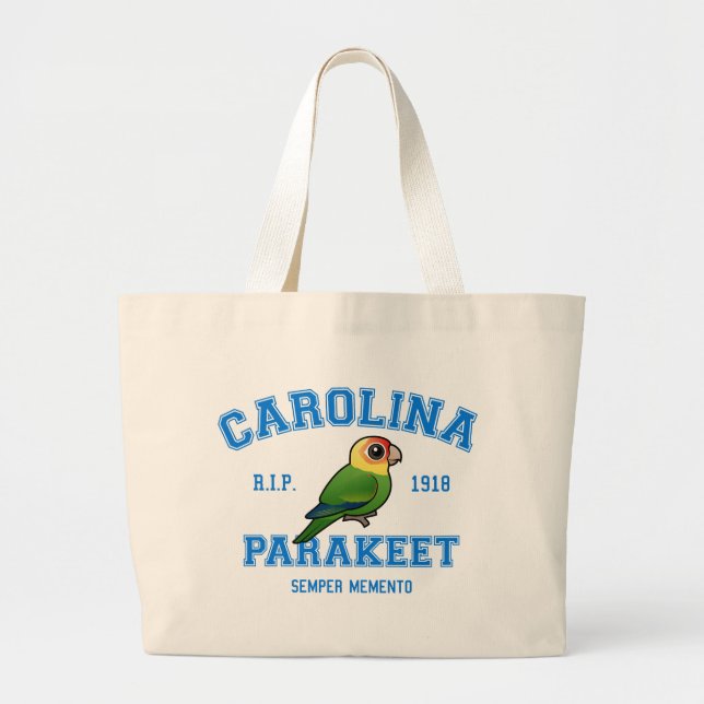 Team Parakeet Large Tote Bag (Front)