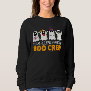 Team Paraprofessional Boo Boo Crew  Halloween Ghos Sweatshirt