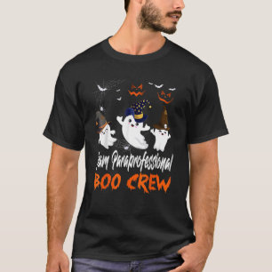 Team Paraprofessional Boo Crew Halloween Witch Gho T-Shirt