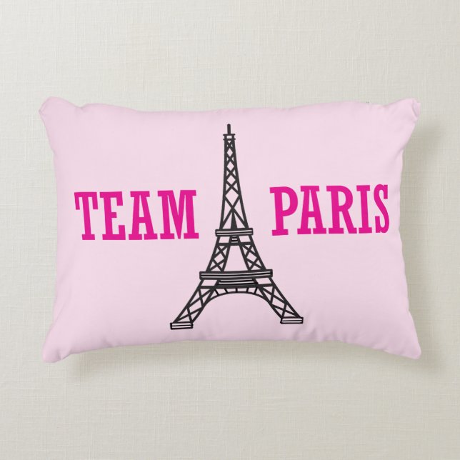“Team Paris” Accent Pillow (Front)