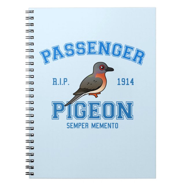 Team Passenger Pigeon Spiral Notebook (Front)